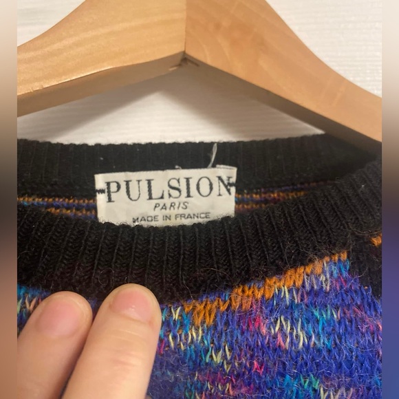 VINTAGE FRENCH sweater, 80s - Picture 3 of 3